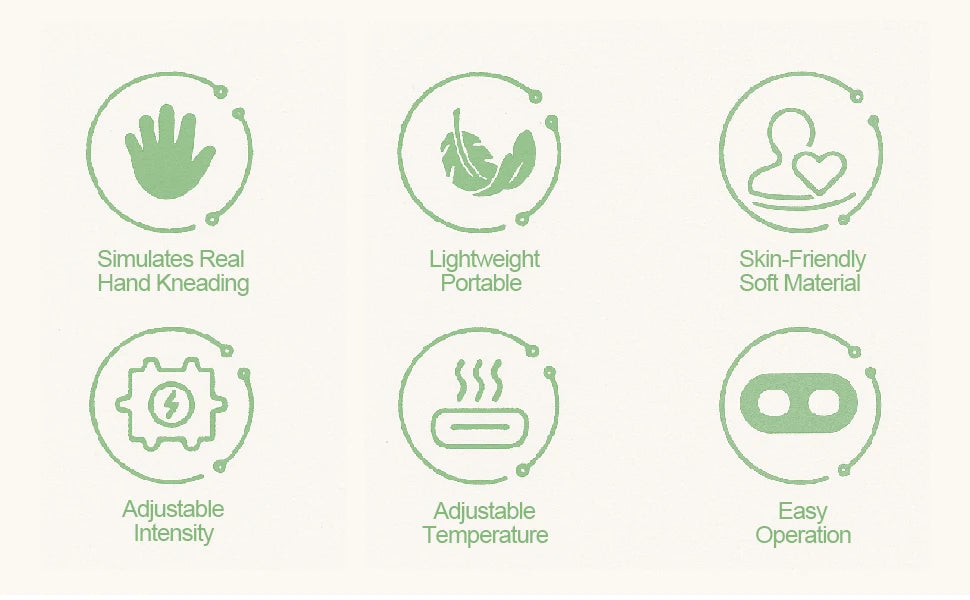 Bionic Finger Neck Shoulder Massager Wireless Neck Cervical Trapezius Kneading Massage Shawl Brushless Motor Neck masajeador