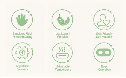 Bionic Finger Neck Shoulder Massager Wireless Neck Cervical Trapezius Kneading Massage Shawl Brushless Motor Neck masajeador