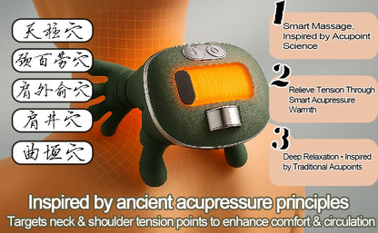 Bionic Finger Neck Shoulder Massager Wireless Neck Cervical Trapezius Kneading Massage Shawl Brushless Motor Neck masajeador