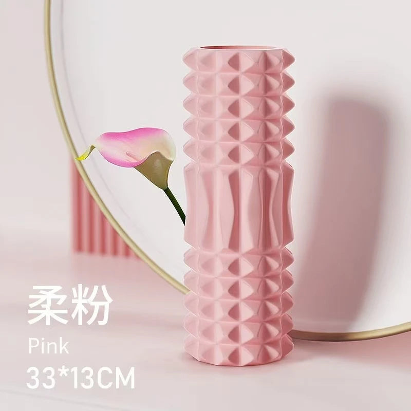 45cm Yoga foam roller muscle massage Block pilates tools Yoga Column fitness foam roller set gym Yoga Brick exercise equipment